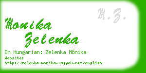 monika zelenka business card